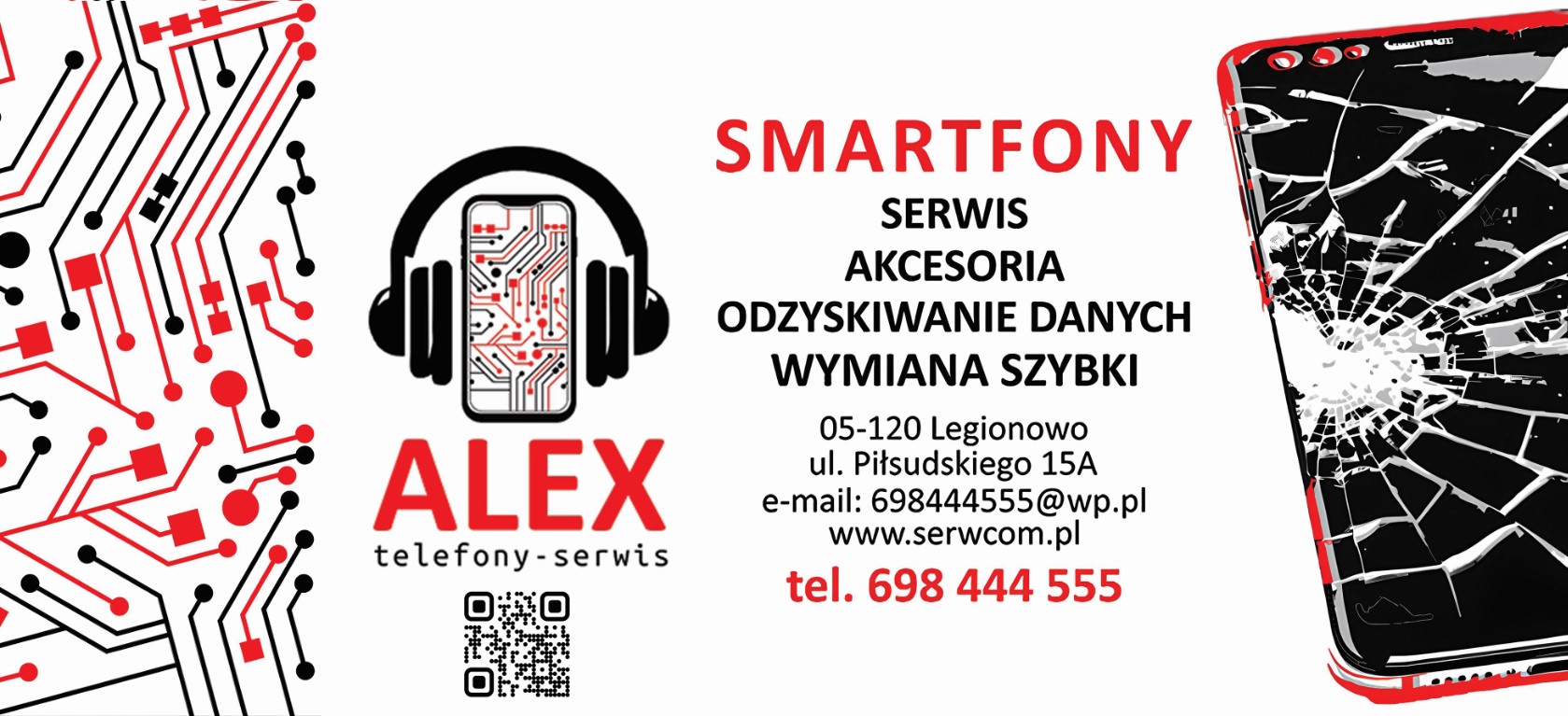 ALEX TELEFONY-SERWIS - serwis telefonów komórkowych LEGIONOWO naprawa telefonów komórkowych LEGIONOWO